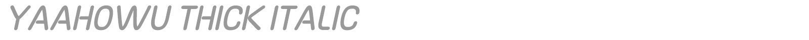 Yaahowu font preview
